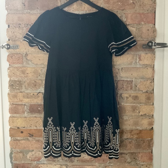 Madewell | Dresses | Madewell Black Embroidered Dress | Poshmark